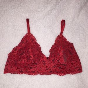 Red bralette